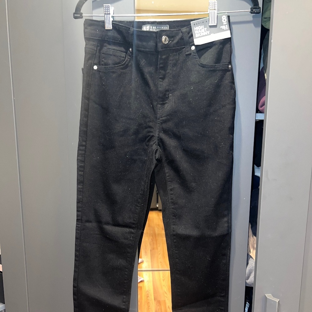 Denim Co Black High Waist Skinny Pants